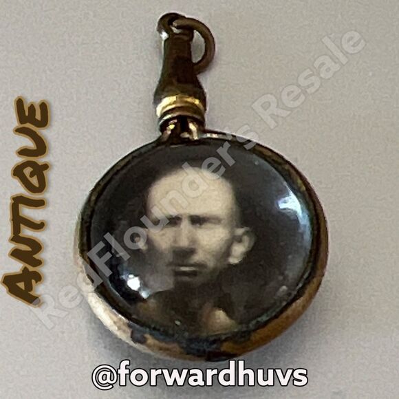 Victorian Antique Double Sided Mourning Pendant - Picture 1 of 10